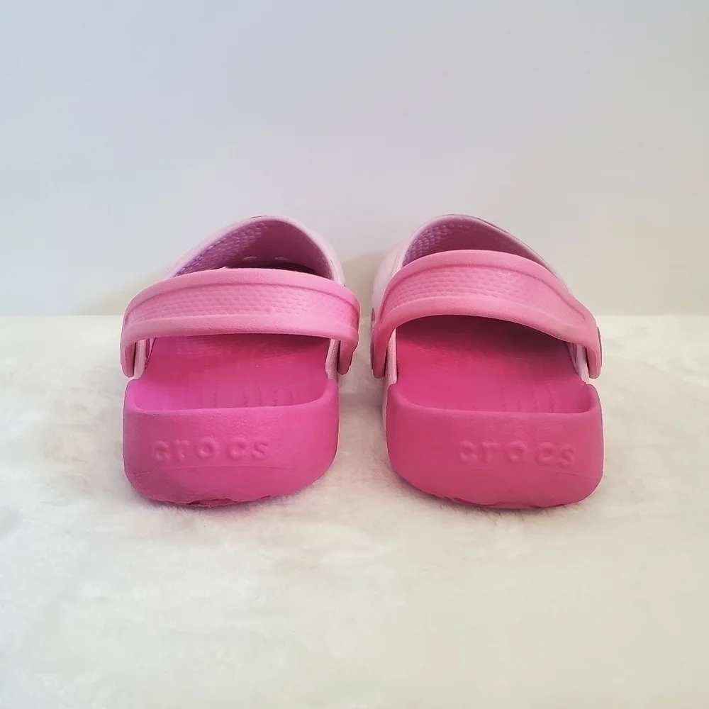 Crocs 2 Toned Pink Baya Classic Clog Child Size 12